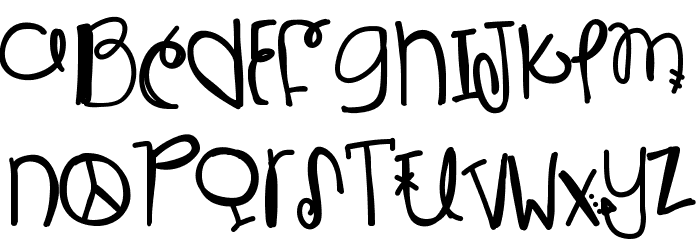 IsBestestWithYou Font LOWERCASE