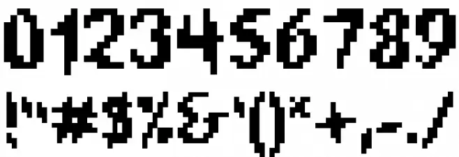 IsWasted Font OTHER CHARS