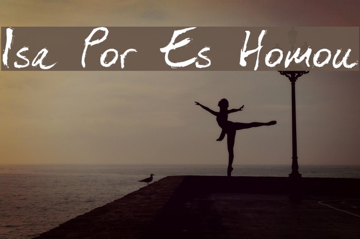 Isa Por Es Homou Example 1