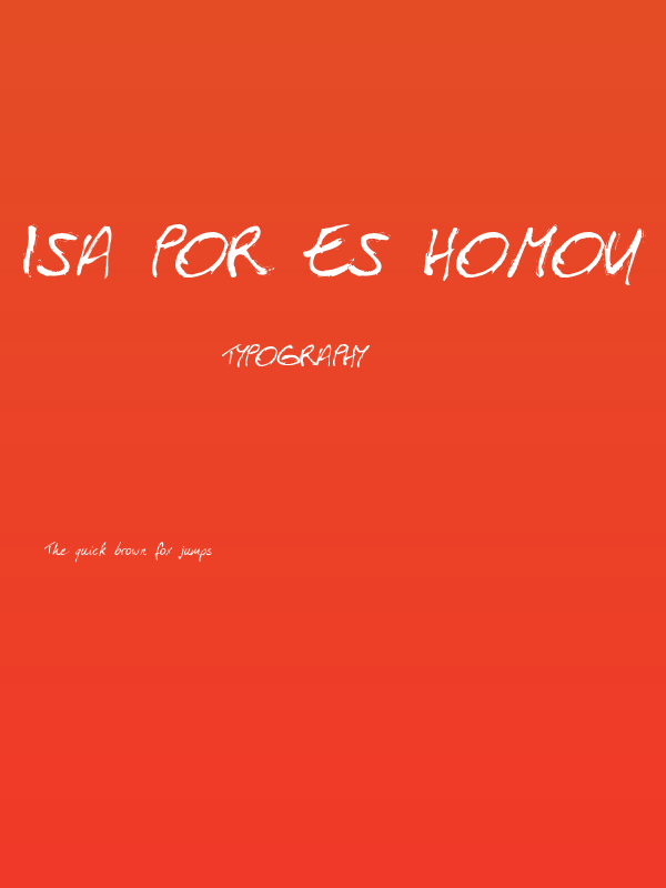 Isa Por Es Homou Poster