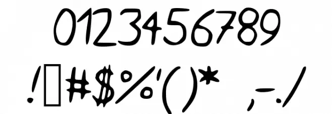 IsaacSans Font OTHER CHARS