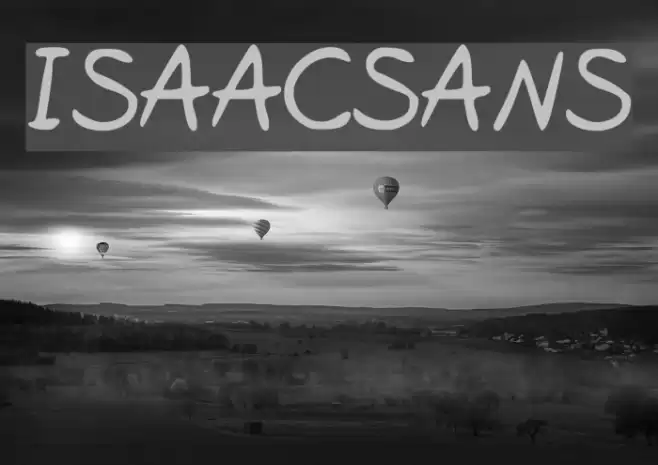IsaacSans Font examples