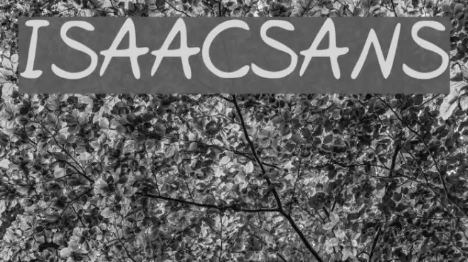 IsaacSans Font examples
