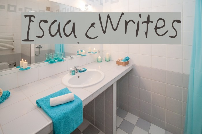 IsaacWrites Font examples