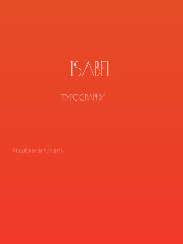 Isabel Poster