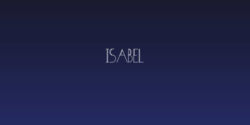 Isabel Social Header