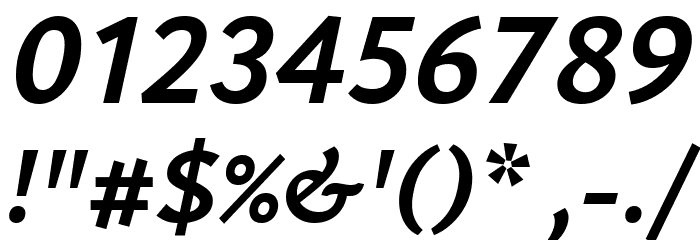 Isabella Sans Black Italic Font OTHER CHARS