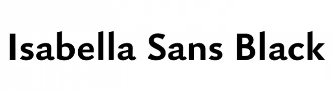 Isabella Sans Black  Fuentes Gratis Descargar