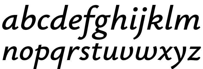 Isabella Sans Bold Italic Font LOWERCASE