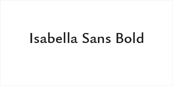 Isabella Sans Bold Logo