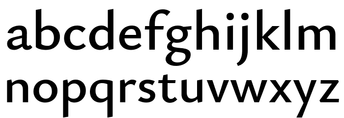 Isabella Sans Bold Font LOWERCASE