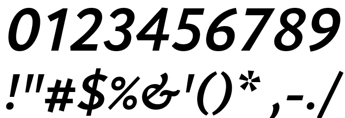 Isabella Sans ExtraBold Italic Font OTHER CHARS