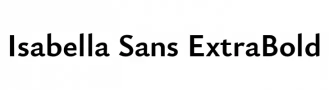 Isabella Sans ExtraBold  नि: शुल्क फ़ॉन्ट्स डाउनलोड