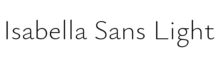 Isabella Sans Light  नि: शुल्क फ़ॉन्ट्स डाउनलोड