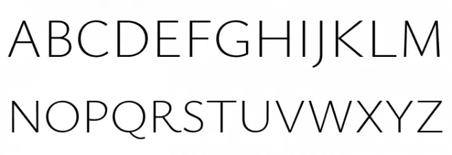 Isabella Sans Light Schriftart Groß