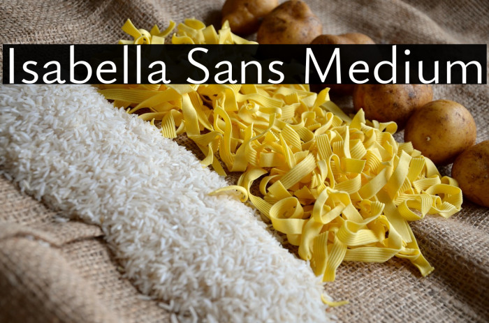 Isabella Sans Medium Example 2