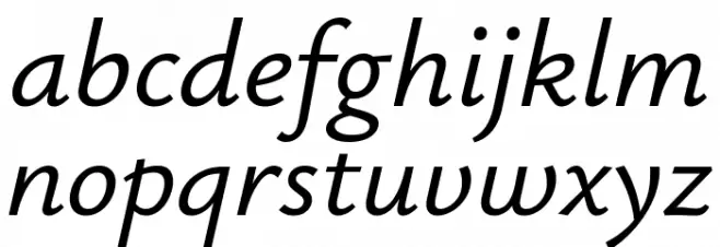 Isabella Sans SemiBold Italic फ़ॉन्ट लोअरकेस