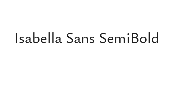 Isabella Sans SemiBold Logo
