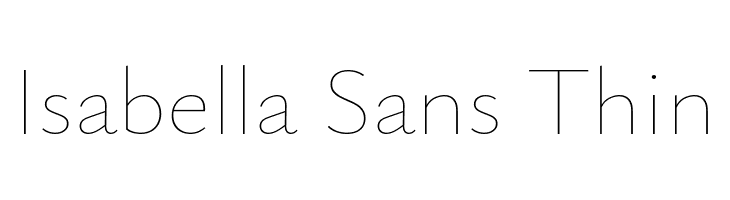 Isabella Sans Thin  免费字体下载