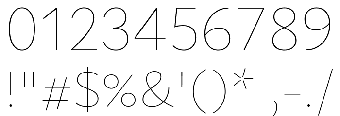 Isabella Sans Thin Font OTHER CHARS