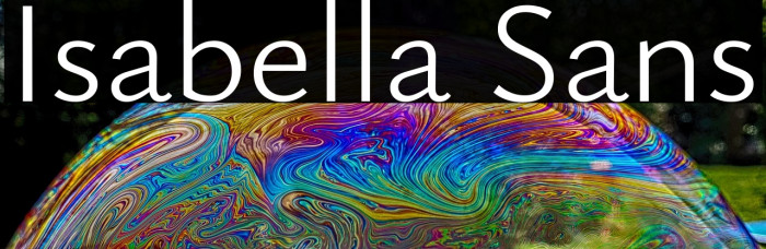 Isabella Sans Example 2