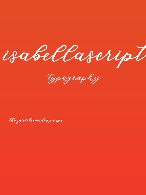 IsabellaScript Poster