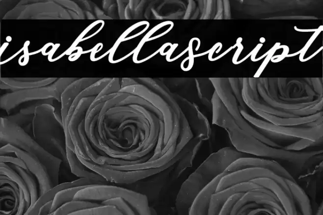 IsabellaScript Font examples