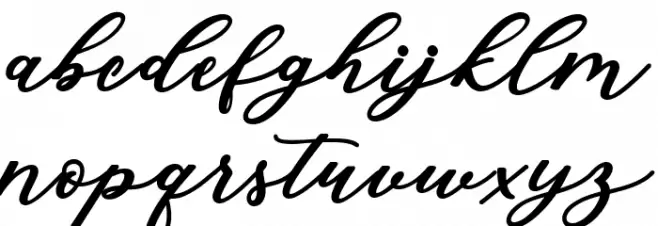 IsabellaScript फ़ॉन्ट लोअरकेस