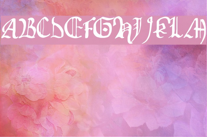 Isabella फ़ॉन्ट examples
