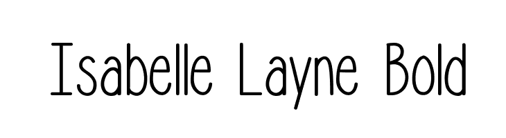Isabelle Layne Bold  Descarca Fonturi Gratis