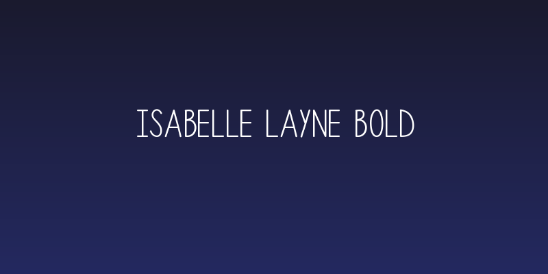 Isabelle Layne Bold Social Header