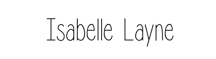 Isabelle Layne Font