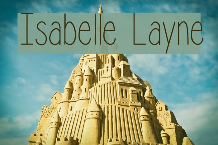 Isabelle Layne Font examples