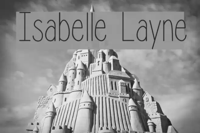 Isabelle Layne Font examples