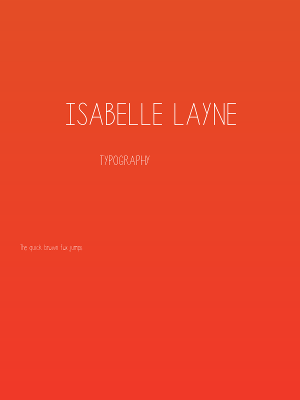 Isabelle Layne Poster