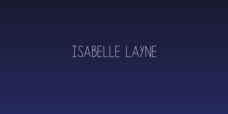 Isabelle Layne Social Header
