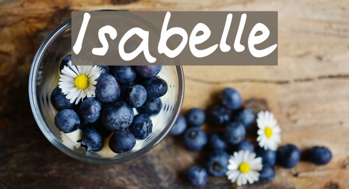 Isabelle Font examples