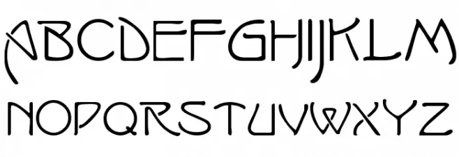 IsadoraCaps Schriftart Groß