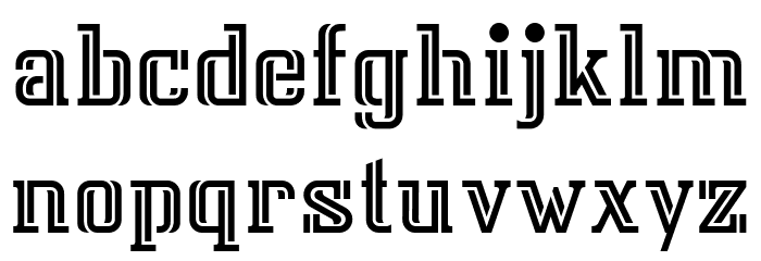 Isar CAT Font LOWERCASE