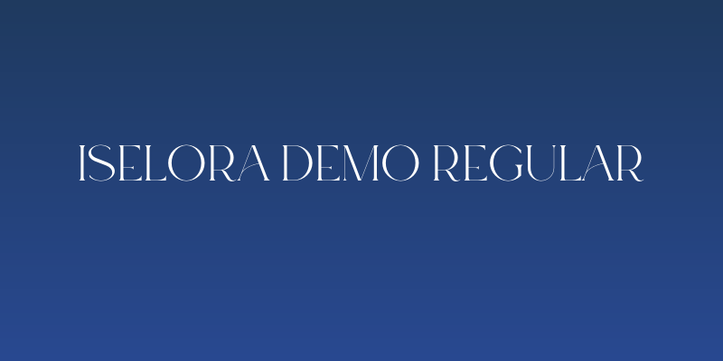 Iselora Demo Regular Social Header