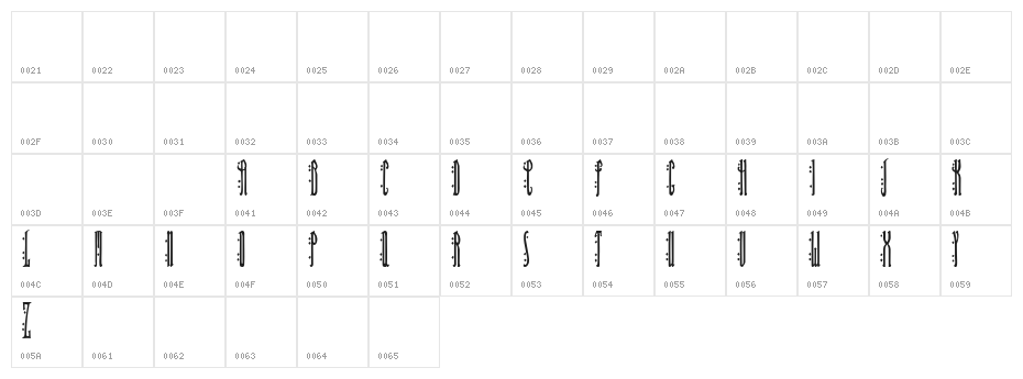 Isfahan Demo Character Map