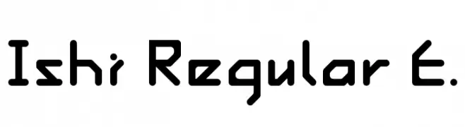 Ishi Regular E.  تنزيل الخطوط