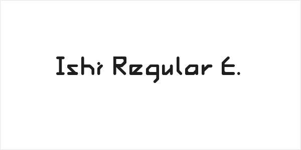 Ishi Regular E. Logo