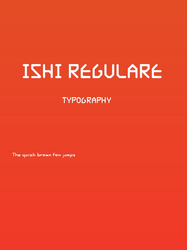 Ishi RegularE Poster