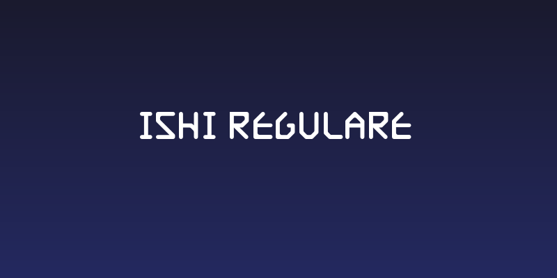 Ishi RegularE Social Header