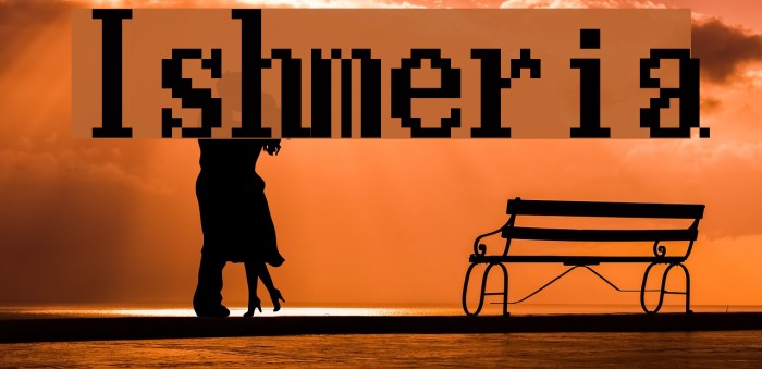 Ishmeria Font examples