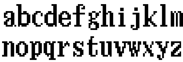 Ishmeria Font LOWERCASE