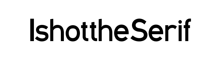 IshottheSerif Font