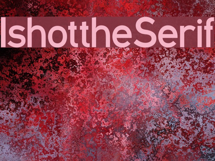 IshottheSerif Font examples