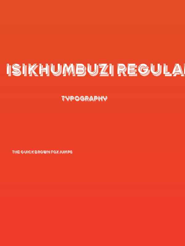 Isikhumbuzi Regular Poster